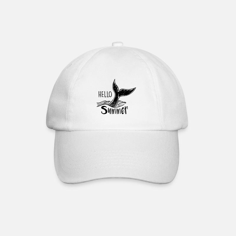 Été, soleil, plage, vacances, cadeau - Casquette classique - blanc/blanc