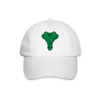 alligator - Casquette classique - blanc/blanc - Devant
