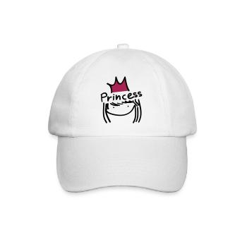 fille princesse faute de frappe - Casquette classique - blanc/blanc - Devant