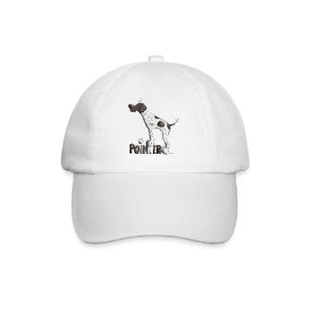 Cute German Shorthaired Pointer - Baseball Cap - white/white - Front
