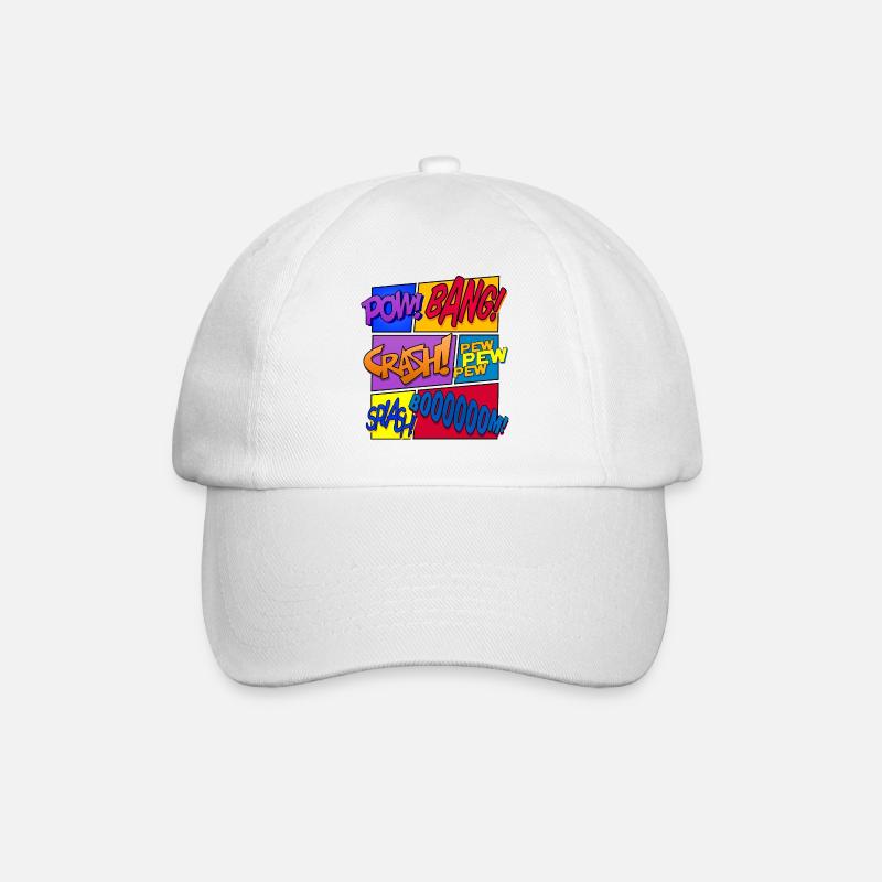 Get Loud (Comic-Design) - Casquette classique - blanc/blanc