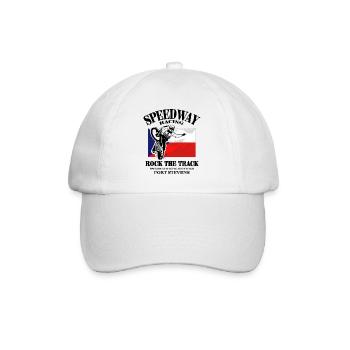 Speedway - Czech Republic Flag - Baseballkappe - Weiß/Weiß - Vorne