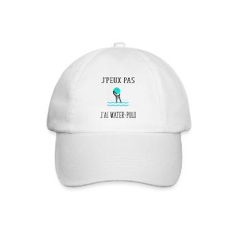 j' peux pas j'ai water-polo - Casquette classique - blanc/blanc - Devant