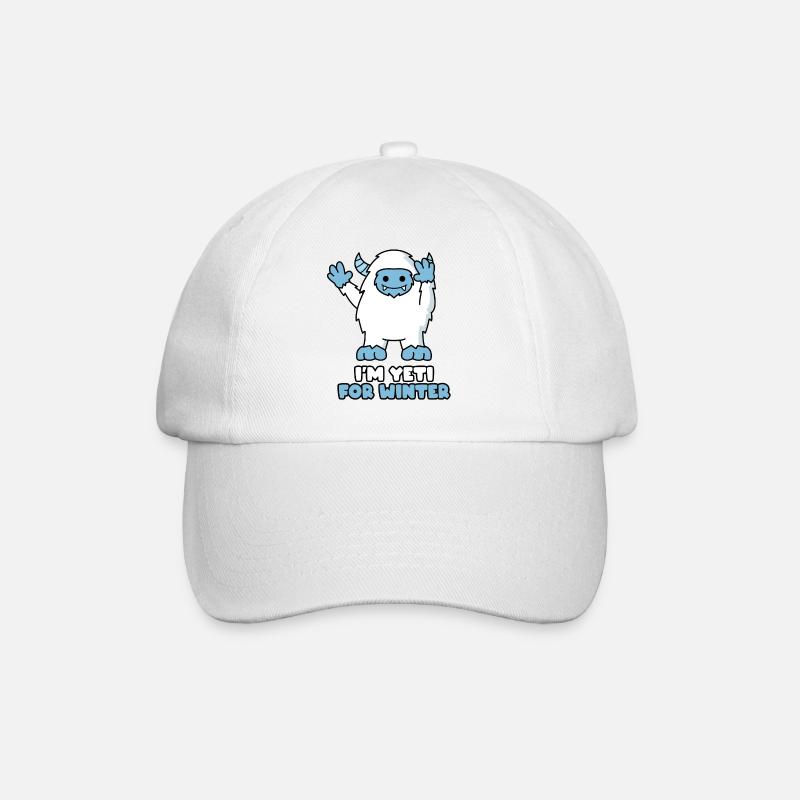 I'm yeti for winter - Baseballkappe - Weiß/Weiß