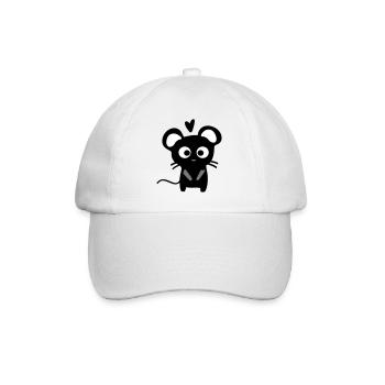 rat mignon - Casquette classique - blanc/blanc - Devant
