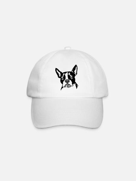 Boston terrier - Casquette classique - blanc/blanc
