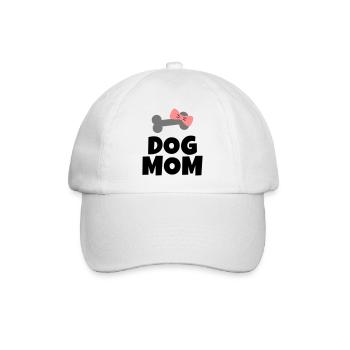 Dog Mom Chien maman - Casquette classique - blanc/blanc - Devant