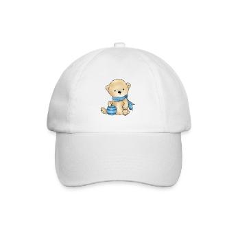 Ours avec ballon - Casquette classique - blanc/blanc - Devant