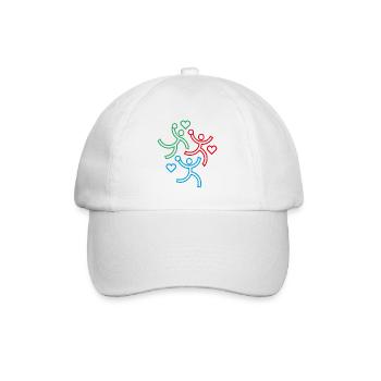 Les 3 handballeurs - Casquette classique - blanc/blanc - Devant