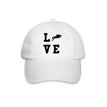 Horseback riding - Baseball Cap - white/white - Front