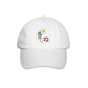 Plaisir de baignade - Casquette classique - blanc/blanc - Devant