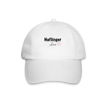 Haflinger Love - Baseball Cap - white/white - Front