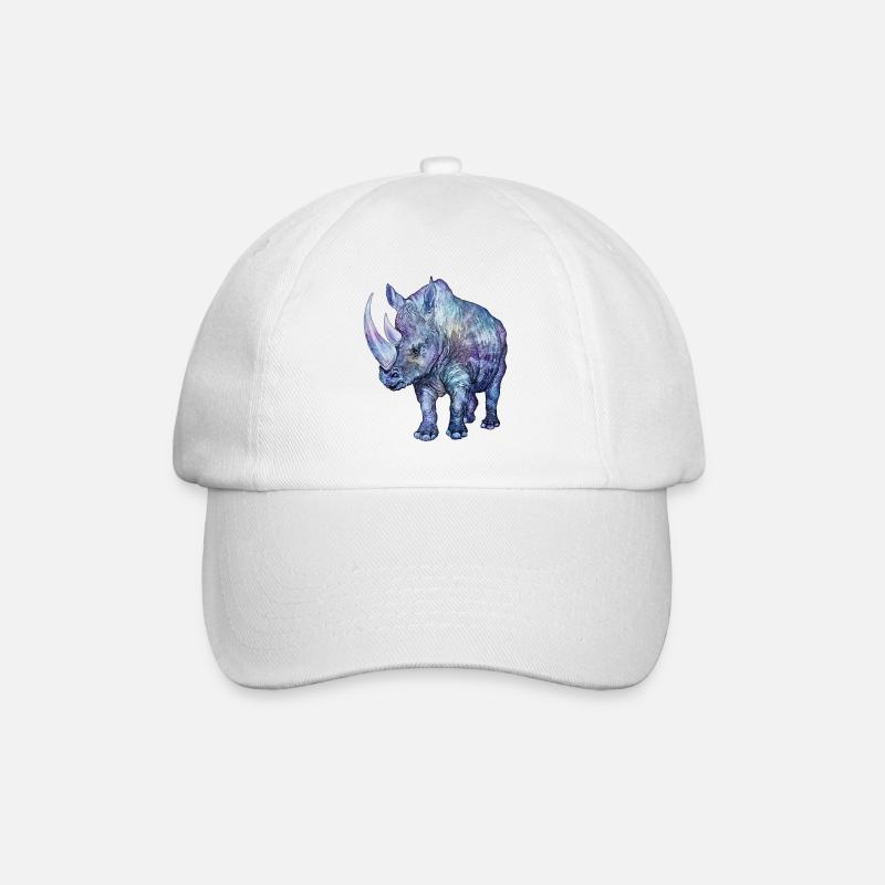 RHINOCÉROS - Casquette classique - blanc/blanc