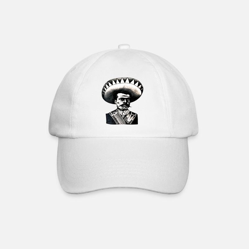 Mexikaner - Mexiko - Baseballkappe - Weiß/Weiß