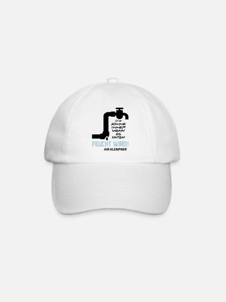 Klempner - Baseballkappe - Weiß/Weiß