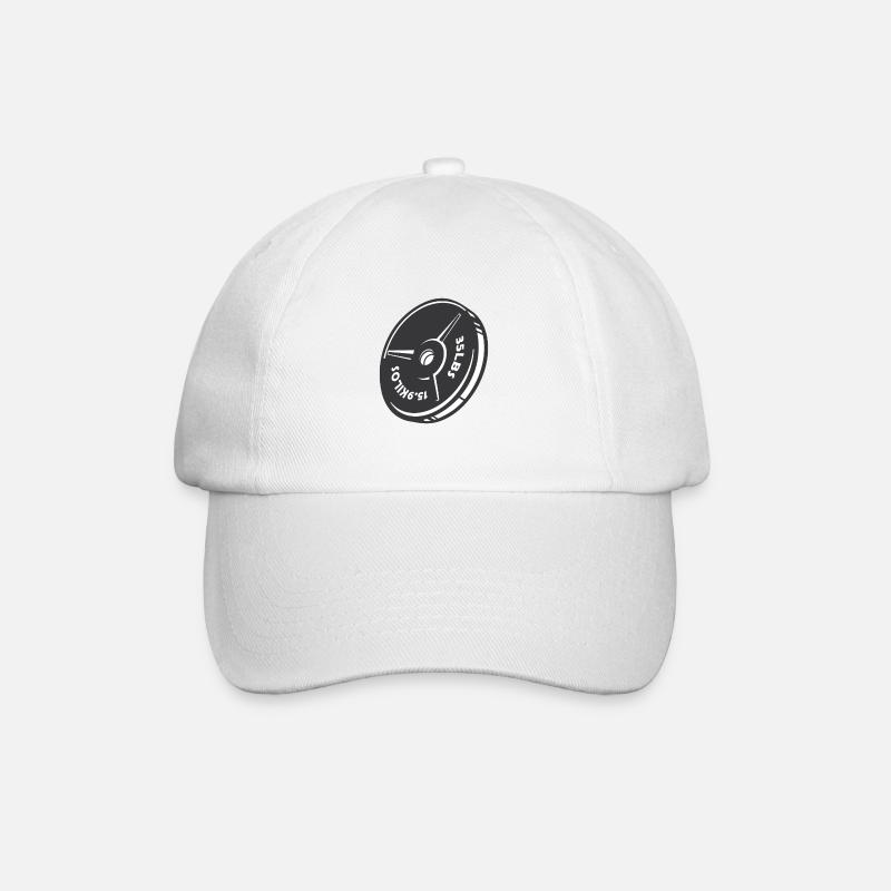 Weight plate - Baseball Cap - white/white