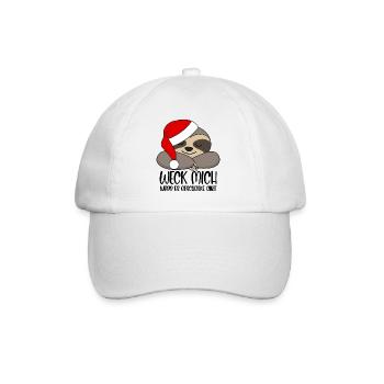 Paresseux Santa Weck moi quand il y a des cadeaux - Casquette classique - blanc/blanc - Devant