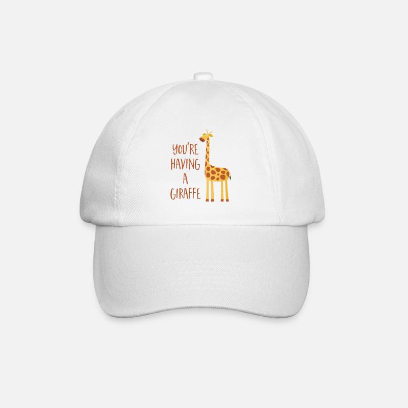 Giraffe - Eine Giraffe haben - Baseballkappe - Weiß/Weiß