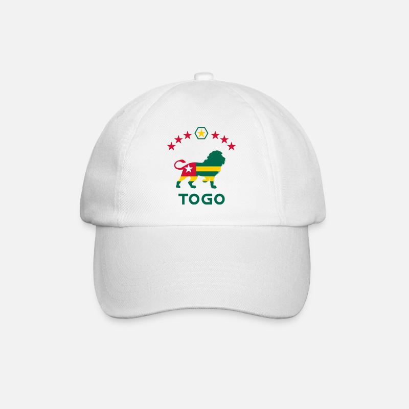 Conception du drapeau du Lion du Togo / Lomé cadeau Afrique - Casquette classique - blanc/blanc