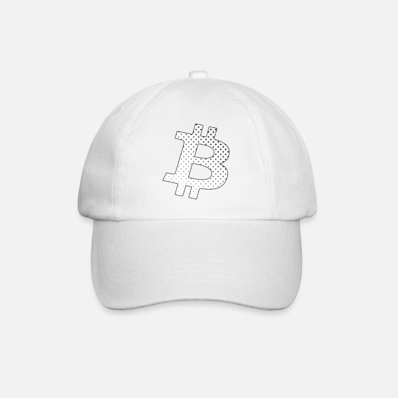 Bitcoin - Baseballkappe - Weiß/Weiß
