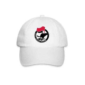 « Dogs Against Fascism » pour les propriétaires de chiens Antifa - Casquette classique - blanc/blanc - Devant