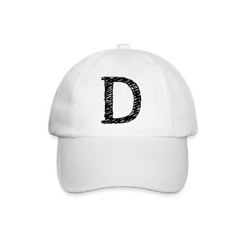 D - Baseball Cap - white/white - Front