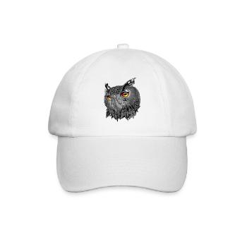 Uhu/Bubo Bubo/Owl - Baseball Cap - white/white - Front