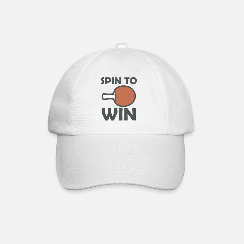Tischtennisschläger Spin to Win - Baseballkappe - Weiß/Weiß