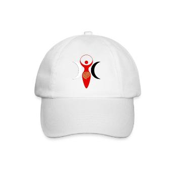 Triune Wicca Goddess of Mother Earth 1 - Baseball Cap - white/white - Front