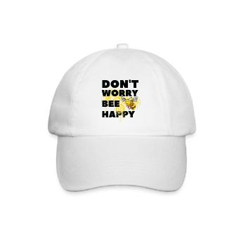 Ne t'inquiète pas Bee Heureux - Casquette classique - blanc/blanc - Devant