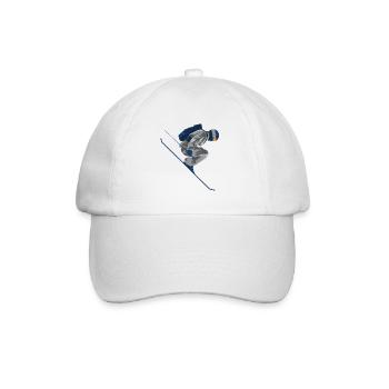 Freestyle skier - Baseball Cap - white/white - Front