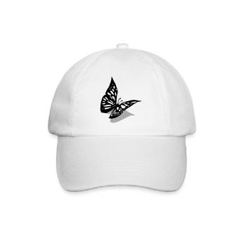 Butterfly 3D - Baseball Cap - white/white - Front