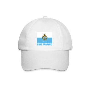 San Marino - Baseballkappe - Weiß/Weiß - Vorne
