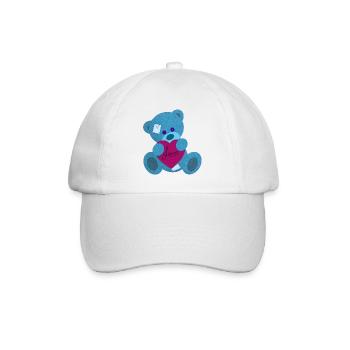Ourson amoureux - Casquette classique - blanc/blanc - Devant