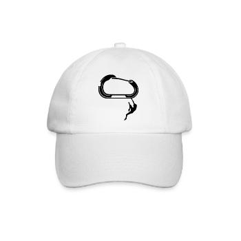 Bouldern Klettern Climbing - Baseballkappe - Weiß/Weiß - Vorne