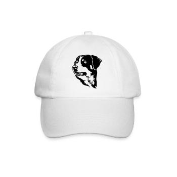 Appenzeller Sennenhund Kopf - Baseball Cap - white/white - Front