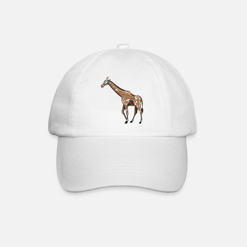 Giraffe - Baseball Cap - white/white