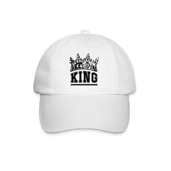 King - Baseballkappe - Weiß/Weiß - Vorne