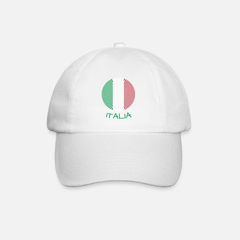 Italia italia - Baseballkappe - Weiß/Weiß
