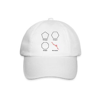 Money, Stocks, Stock Exchange, Trading, Finance, Investor - Baseball Cap - white/white - Front