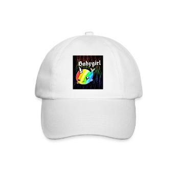 Baby Einhorn Wal - Baseballkappe - Weiß/Weiß - Vorne