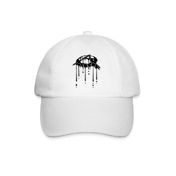 Icône de goutte de sang d'anarchie - Casquette classique - blanc/blanc - Devant