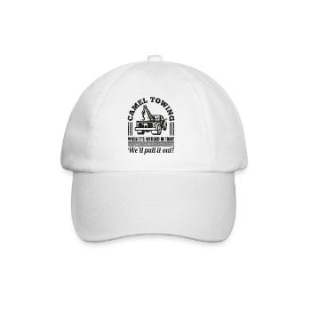 Vintage Camel Towing Distressed Adult Humor Cadeau - Casquette classique - blanc/blanc - Devant