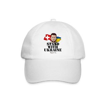 Ukraine Suisse Supporters Design - Casquette classique - blanc/blanc - Devant