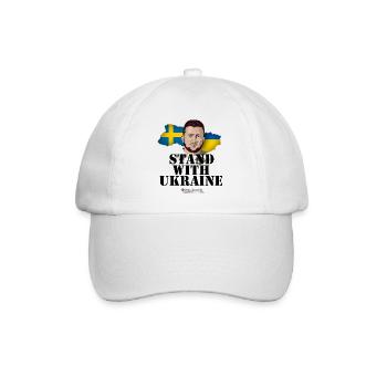 Ukraine Sweden - Baseball Cap - white/white - Front