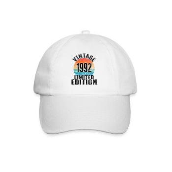 Année de naissance 1992 Vintage Limited Edition Retro - Casquette classique - blanc/blanc - Devant
