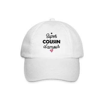 super cousin d amour - Casquette classique - blanc/blanc - Devant
