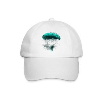 Paraglider splash blue - Baseball Cap - white/white - Front