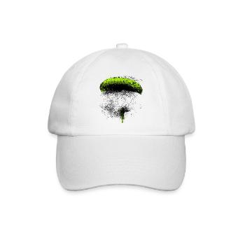 Paraglider Spritzer gelb - Baseballkappe - Weiß/Weiß - Vorne