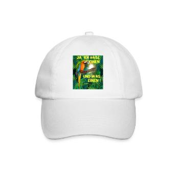 Ja ich habe einen Vogel und was für einen ! - Baseballkappe - Weiß/Weiß - Vorne
